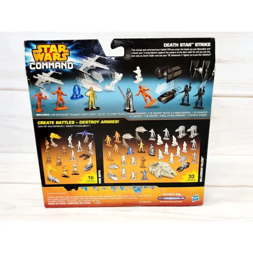 16pc Star Wars Command: Death Star Strike W/ Exclusive Luke & Darth Vader NEW